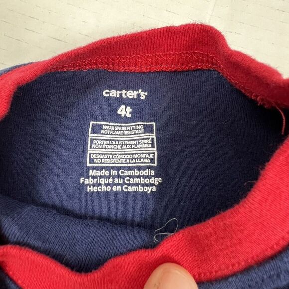 Pajama Bundle 4T Carter's & Cuddl Duds 2 Piece Sets (3 Sets) Christmas Dinosaur - Picture 15 of 16